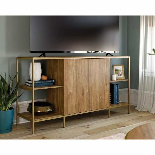 Sauder International Lux Entertain Credenza Sm , Accommodates up to a 65 in. TV weighing 70 lbs 428195